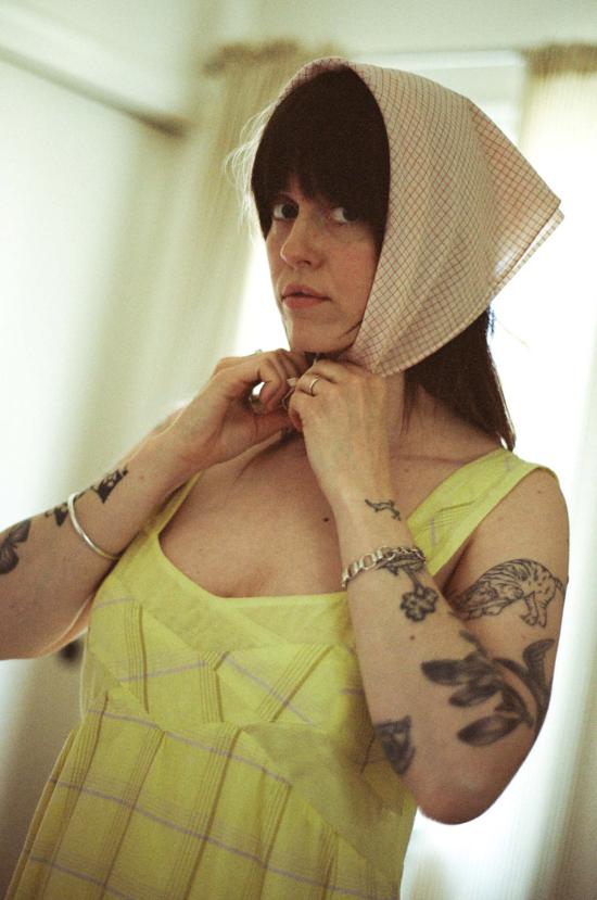  마리아 스탠리 롱 원피스 Maria Stanley Henretta 드레스 시트론 체크 무늬 - MARIA STANLEY