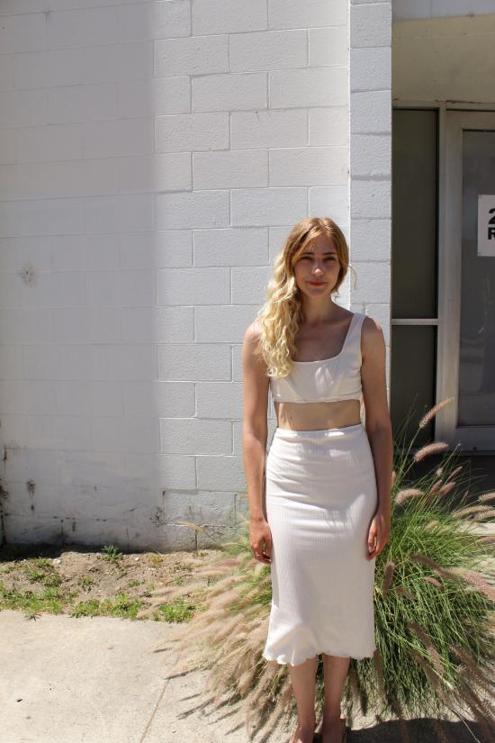  앤지 바우어 브라 아마리 탑 알라바스터 - ANGIE BAUER