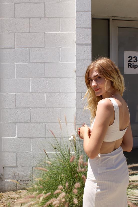  앤지 바우어 브라 아마리 탑 알라바스터 - ANGIE BAUER