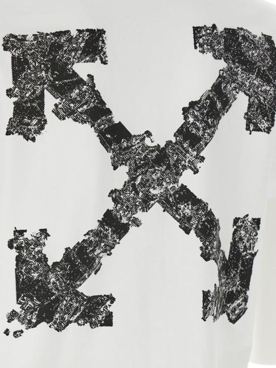  오프화이트 반팔 티셔츠 헤럴딕 애로우 티셔츠 화이트 - OFF WHITE