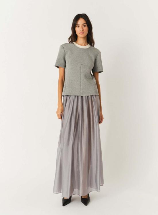  더 가먼트 블라우스 가먼트 나이스 탑 그레이 멜란지 - THE GARMENT