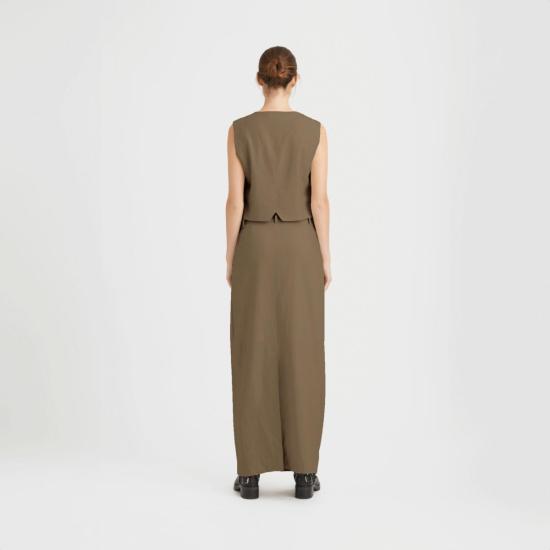  게스투즈 베스트 리자 웨이스트코트 스톤 그레이 - GESTUZ