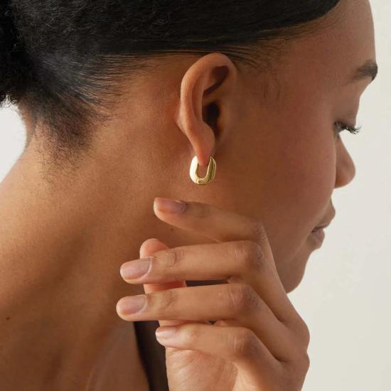  제니 버드 이어링 티니 토니 골드