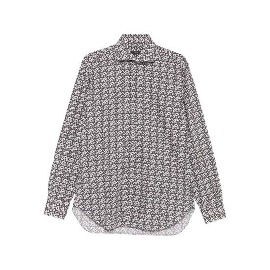  발바 긴팔 셔츠 바르바 나폴리  블랙/화이트