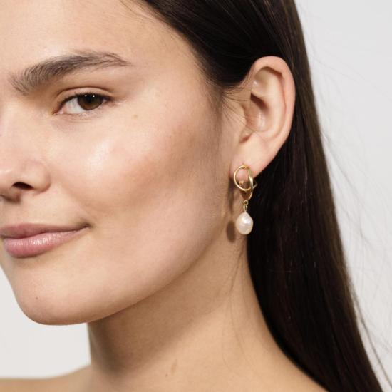  몬세라트 뉴욕 이어링 빌바오 귀걸이 화이트 담수 진주