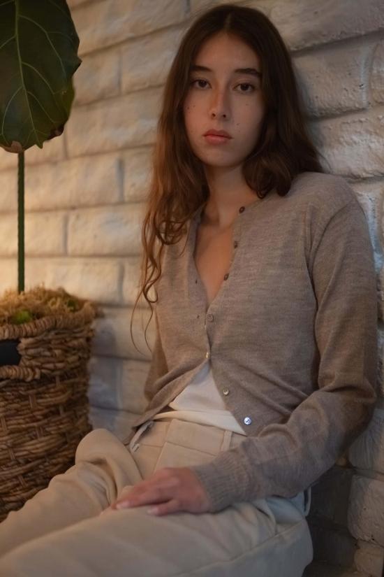  에리카 타노브 가디건 에리카 타노프 알파카 클래식 - ERICA TANOV