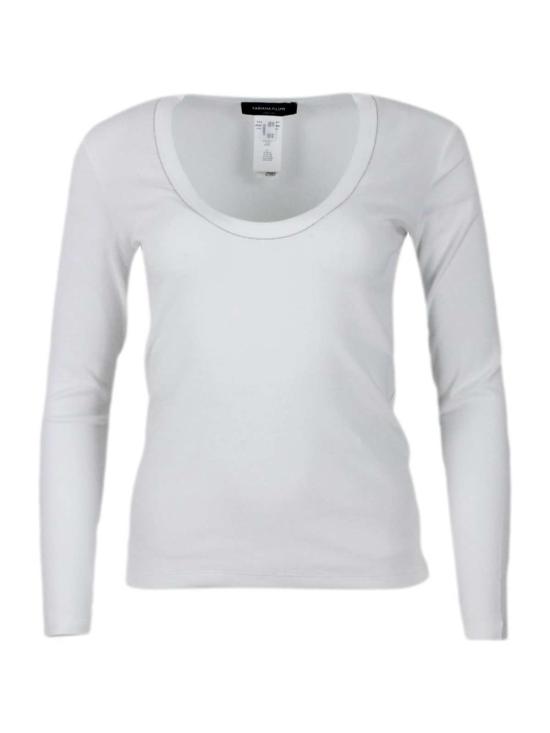  파비아나 필리피 반팔 티셔츠 티셔츠 화이트