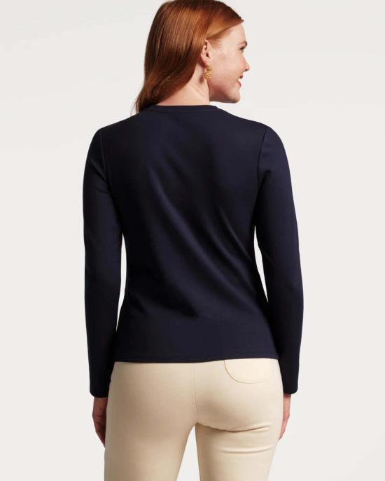  Frances Valentine 긴팔 티셔츠 프랜시스 발렌타인 발레 탑 네이비 - OTHER BRANDS