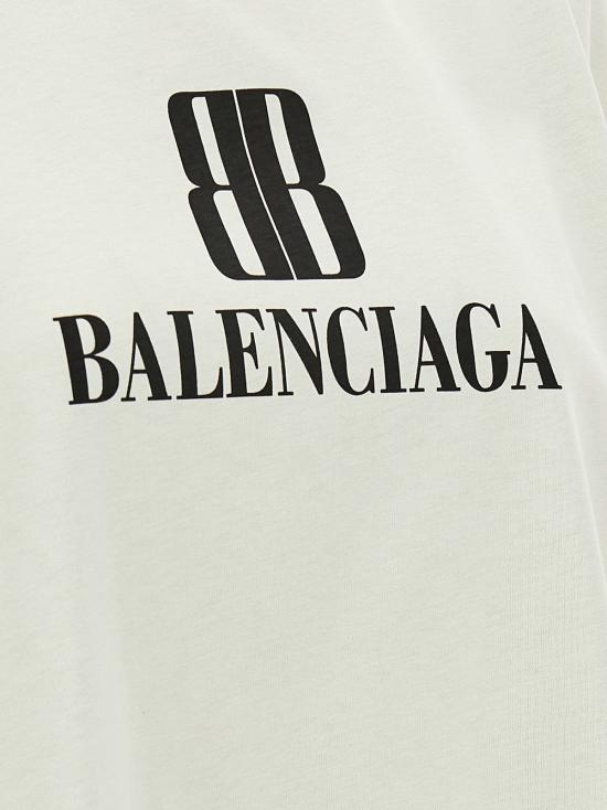  발렌시아가 민소매 티셔츠 크롭 로고 티셔츠 그레이 - BALENCIAGA