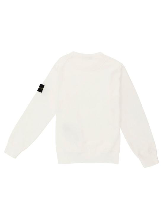  [키즈] 스톤 아일랜드 풀오버 키즈 801661340v0001 스웨트셔츠 화이트 - STONE ISLAND