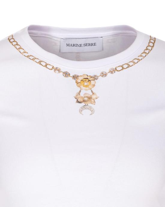  마린세르 반팔 티셔츠 마린 세르 페이디드 문 티셔츠 화이트 - MARINE SERRE