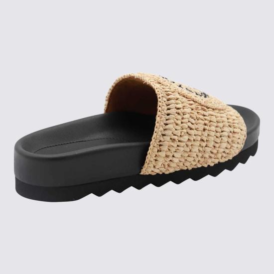  스텔라 맥카트니 플랫 슈즈 스텔라 매카트니 내추럴 플랫 내추럴/블랙 - STELLA MCCARTNEY