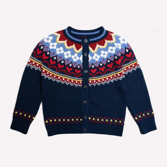  지지 니트웨어 가디건 힐다 페어 아일 - GIGI KNITWEAR