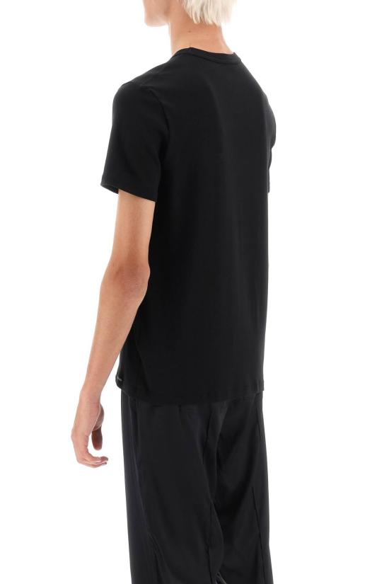  톰포드 반팔 티셔츠 톰 포드 코튼 크루넥 티셔츠 블랙 - TOMFORD