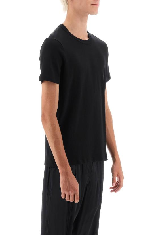  톰포드 반팔 티셔츠 톰 포드 코튼 크루넥 티셔츠 블랙 - TOMFORD