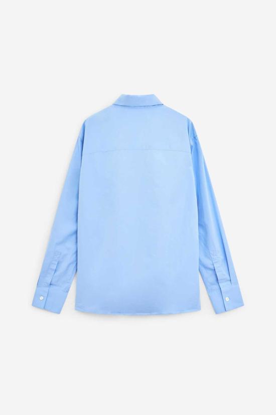  선플라워 긴팔 셔츠 해바라기 데이 셔츠 셔츠 파란색 - SUNFLOWER