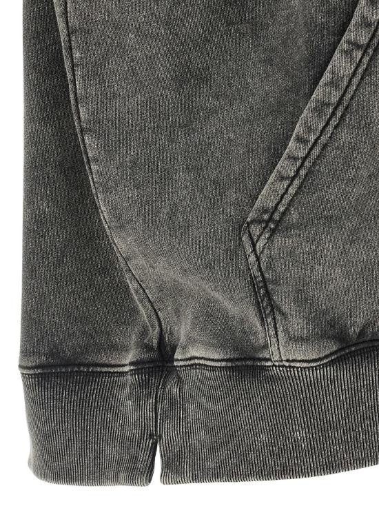  오프화이트 긴팔 티셔츠 아웃라인 애로우 스케이트 후디 그레이 - OFF WHITE