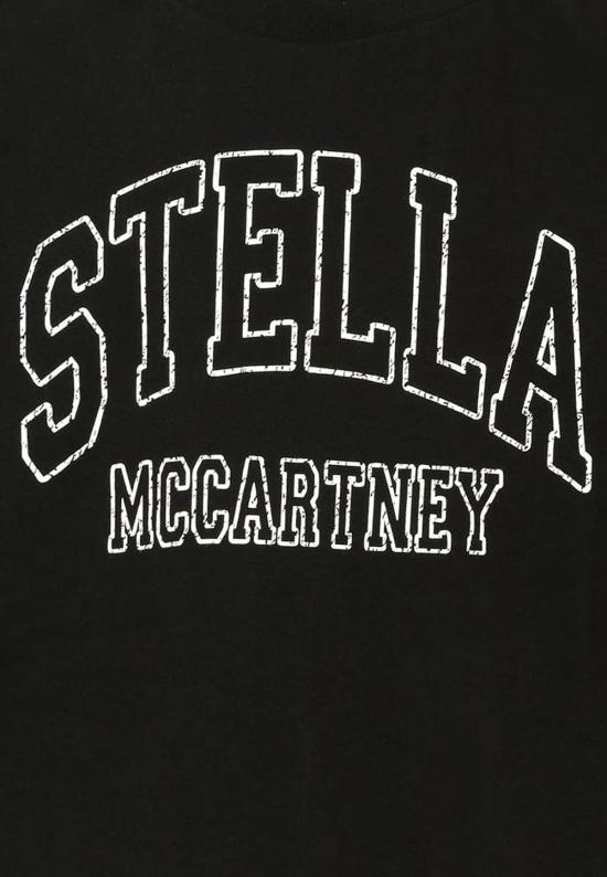  [키즈] 스텔라 맥카트니 탑 스텔라 매카트니 로고 티셔츠 (블랙) (어린이용) - STELLA MCCARTNEY