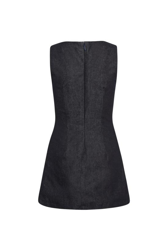  올리비아 라티노비치 숏 원피스 미니 드레스 데님 - OLIVIA LATINOVICH