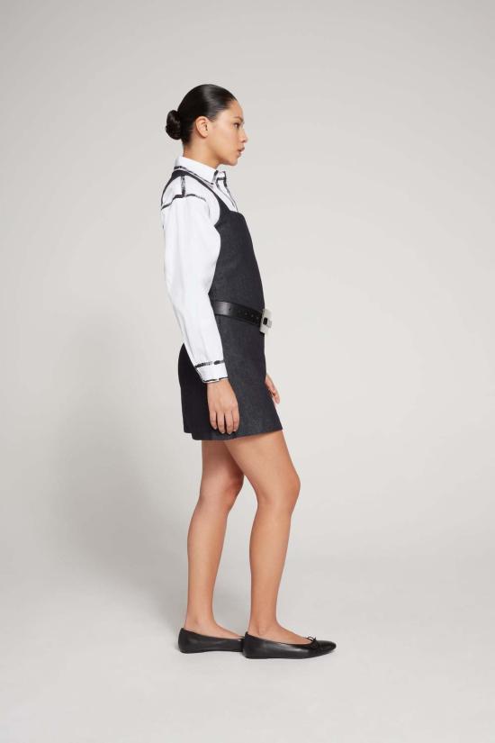  올리비아 라티노비치 숏 원피스 미니 드레스 데님 - OLIVIA LATINOVICH