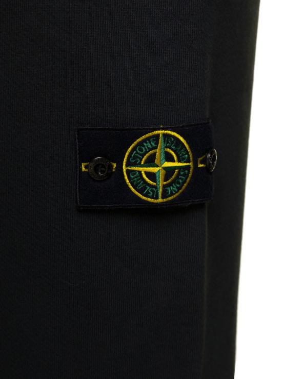  스톤 아일랜드 트레이닝/조거 팬츠 로고 패치 조거 팬츠 블랙 - STONE ISLAND