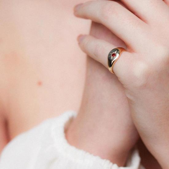  타린 토마스 반지 나라  가넷 - TARIN THOMAS