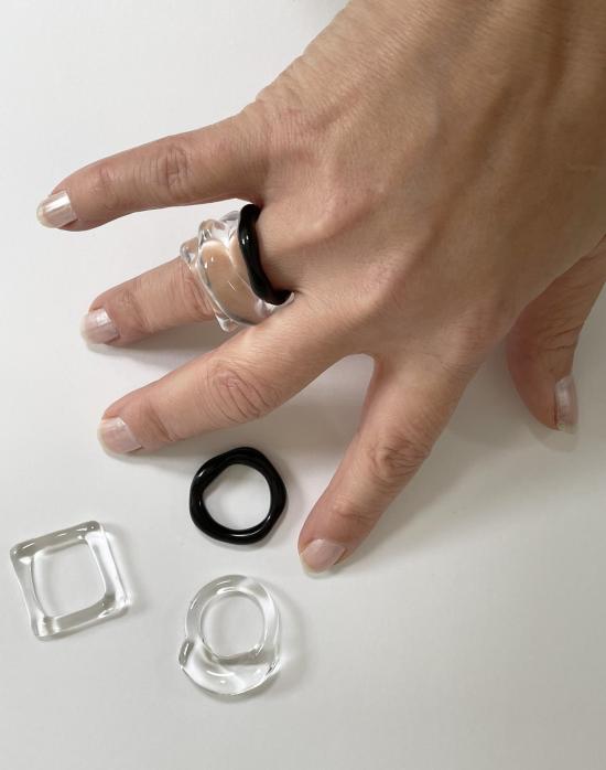  제인 다렌스부르그 반지 제인 다렌스버그 스퀘어 링 클리어 - JANE DARENSBOURG