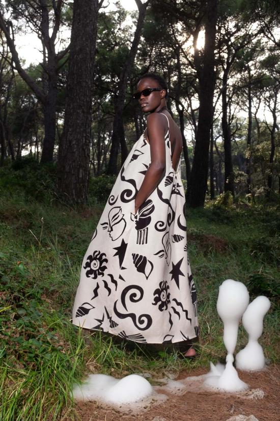  언타이틀드 인 모션 롱 원피스 제목 없음 움직임 속 오필리아 드레스 탈라사 - UNTITLED IN MOTION