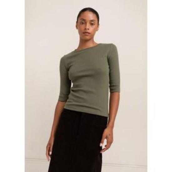  페이퍼 라벨 반팔 티셔츠 아카리 크루넥 티셔츠 - PAPER LABEL