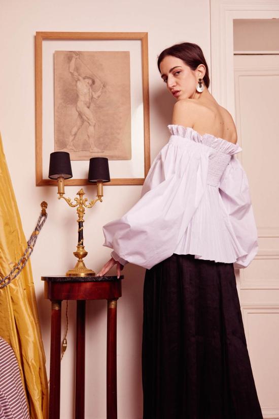  니카 탕 블라우스 로렌 탑