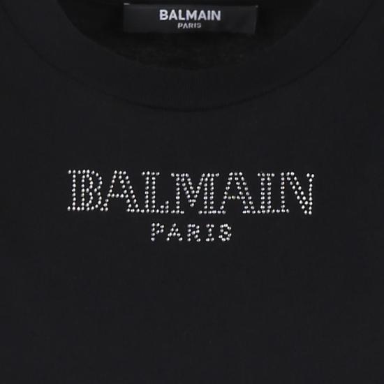  [키즈] 발망 원피스 로고 아동용 드레스 블랙 - BALMAIN