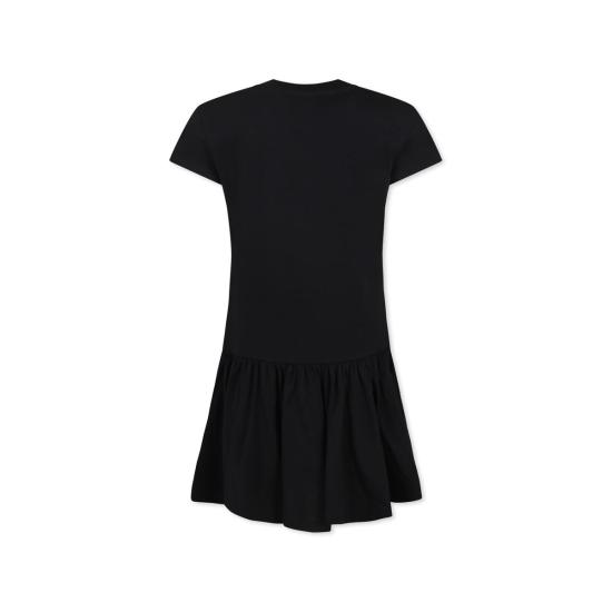  [키즈] 발망 원피스 로고 아동용 드레스 블랙 - BALMAIN