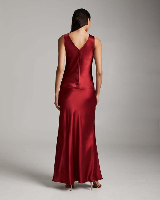  보즈 민소매 티셔츠 실크 로우 엣지 탱크탑 - VOZ