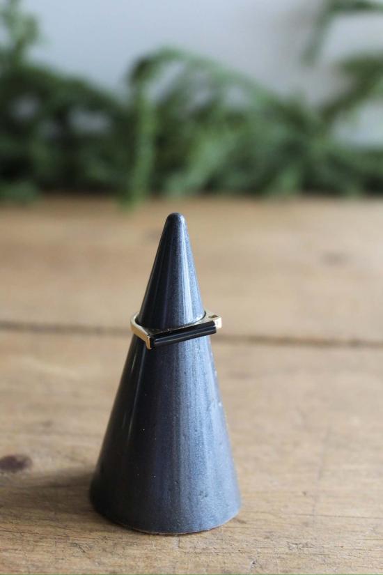  누시 반지 누쉬 14K 6.5 가로형 오닉스 - NOUSH