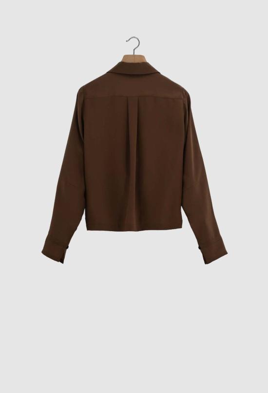  율리아 옌츠슈 블라우스 Julia Jentzsch Cy Crepe De Chine 실크  월넛 - JULIA JENTZSCH