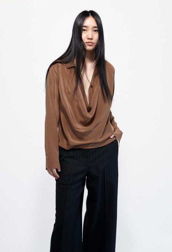  율리아 옌츠슈 블라우스 Julia Jentzsch Cy Crepe De Chine 실크  월넛