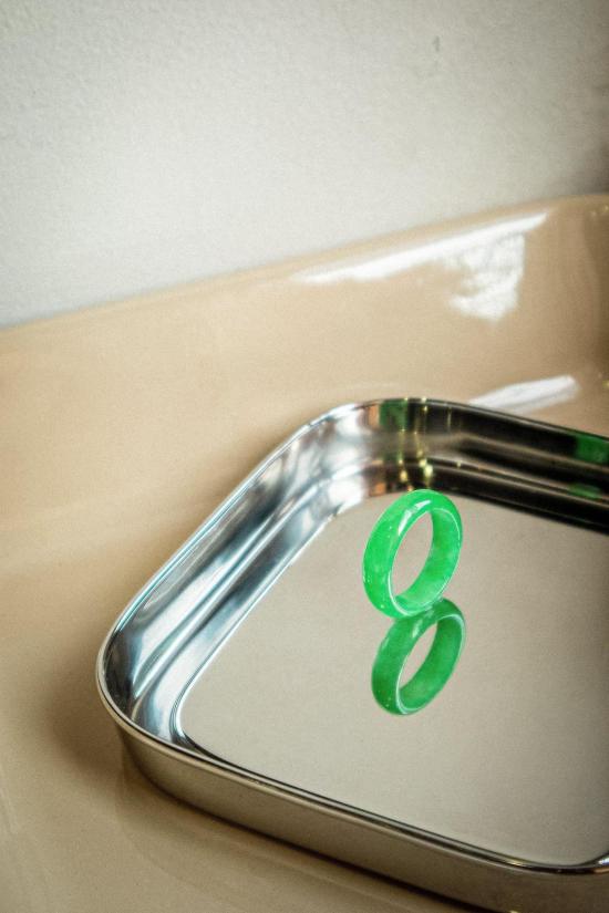  세레 반지 Seree Z Z 임페리얼 그린 제이드 링 - SEREE