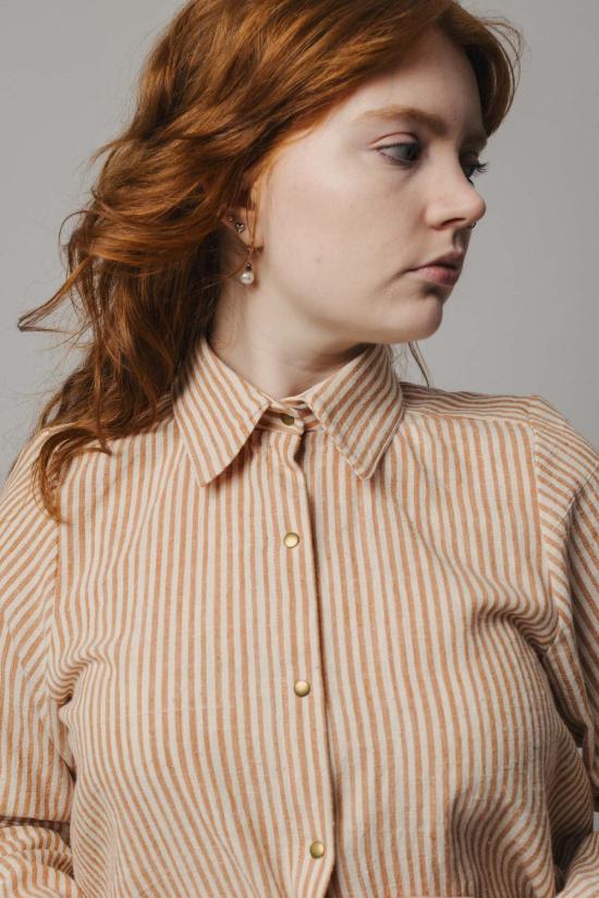  Pamut Apparel USA 셔츠 Pamut Apparel Usa Celine 핸드우븐 코튼 셔츠 - PAMUT APPAREL