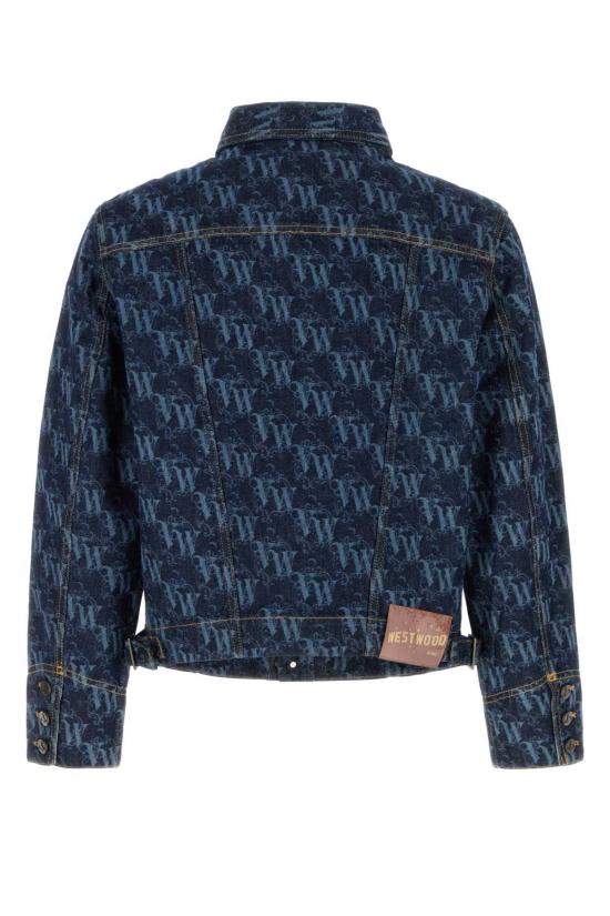  비비안웨스트우드 데님 자켓 비비안 웨스트우드 프린트 데님 스톰라이더 재킷 Vwframe - VIVIENNE WESTWOOD