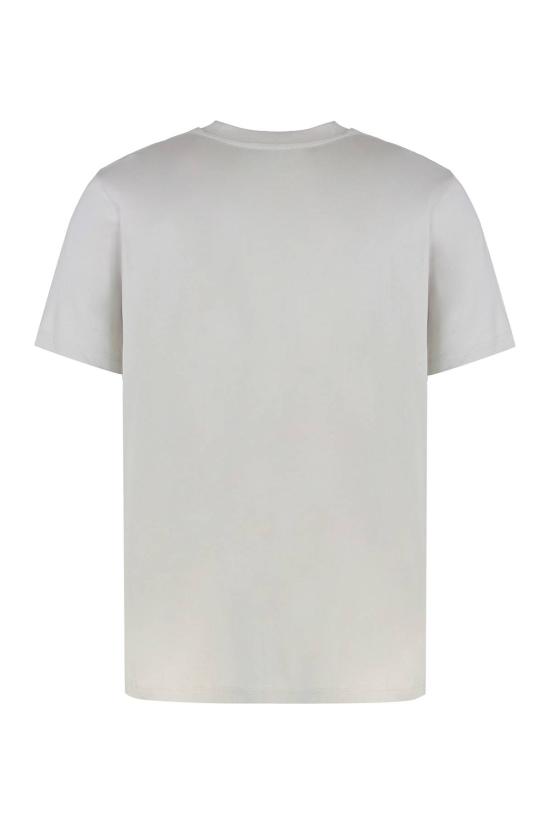  오프화이트 반팔 티셔츠 코튼 크루넥 티셔츠 그레이 - OFF WHITE