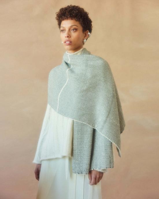  VOZ 머플러/스카프 Voz Lineas 숄 아이보리/블랙