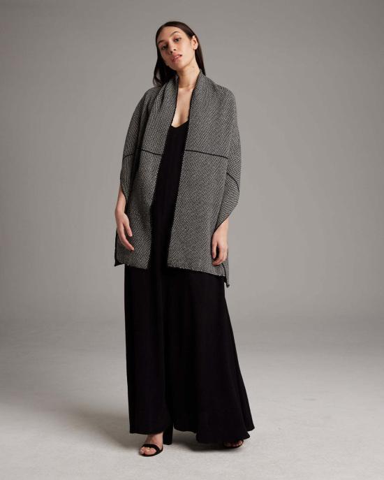  VOZ 머플러/스카프 Voz Lineas 숄 아이보리/블랙 - VOZ