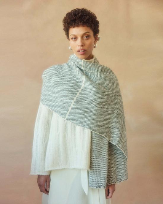  VOZ 머플러/스카프 Voz Lineas 숄 아이보리/블랙 - VOZ