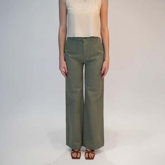  마스콥 스트레이트 팬츠 Masscob Varques 바지 이끼 - MASSCOB