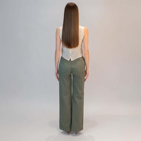  마스콥 스트레이트 팬츠 Masscob Varques 바지 이끼 - MASSCOB