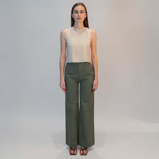  마스콥 스트레이트 팬츠 Masscob Varques 바지 이끼 - MASSCOB