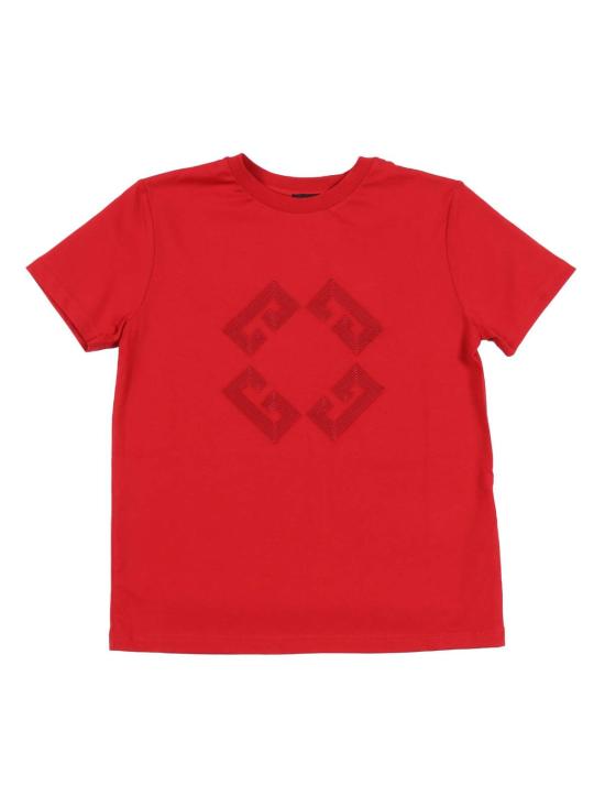  지방시 반팔 티셔츠 키즈 티셔츠 레드