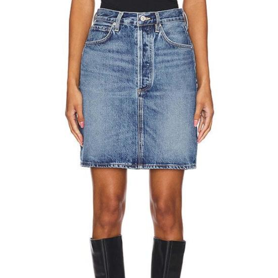  시티즌 오브 휴머니티 데님 스커트 인류 시민 에타 펜슬 스커트 티롤