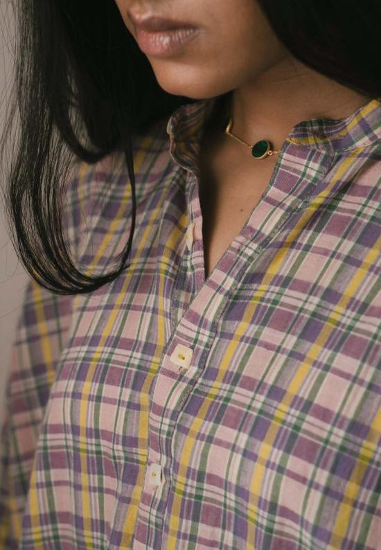  이키비 블라우스 메도우 튜닉 탑 - IKKIVI