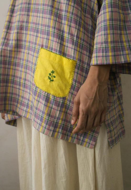  이키비 블라우스 메도우 튜닉 탑 - IKKIVI